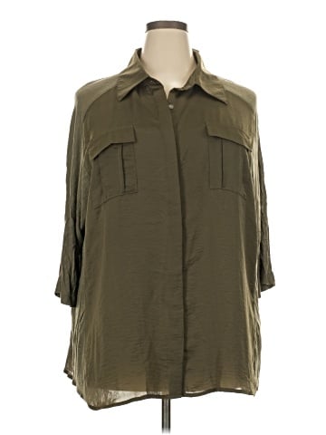 NY Collection 3/4 Sleeve Blouse (view 1)
