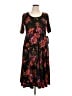 MSK Floral Black Casual Dress Size 1X - photo 1