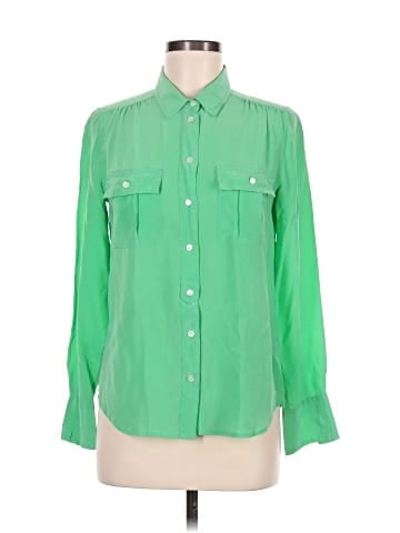 J.Crew Long Sleeve Silk Top (view 1)
