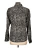 Foxcroft 100% Cotton Animal Print Black Long Sleeve Button-Down Shirt Size 12 - photo 2