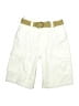 First Wave 100% Cotton Ivory White Cargo Shorts Size 12 - photo 1