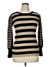 DKNY Stripes Black Pullover Sweater Size XL - photo 1