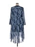 Joie 100% Polyester Paisley Blue Casual Dress Size XXL - photo 2