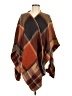 Unbranded 100% Acrylic Plaid Brown Wrap One size - photo 1