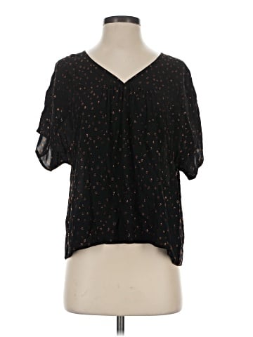 Madewell Rhyme Top in Metallic Dot (view 1)