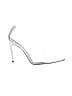Good American Silver White Heels Size 8 - photo 1