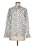 Boden 100% Cotton Polka Dots Ivory Long Sleeve Blouse Size 8 - photo 1