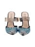 Guess Animal Print Blue Heels Size 7 1/2 - photo 2