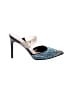 Guess Animal Print Blue Heels Size 7 1/2 - photo 1