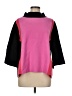 Fate Color Block Pink Pullover Sweater Size M - photo 1