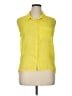 Bongo Yellow Sleeveless Button-Down Shirt Size XL - photo 1