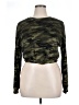 No Boundaries 100% Polyester Camo Green Pullover Sweater Size XL - photo 1