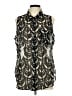 Liz Claiborne 100% Polyester Black Sleeveless Blouse Size L - photo 1