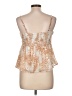 Japna 100% Polyester Tan Sleeveless Blouse Size L - photo 2