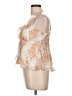 Japna 100% Polyester Tan Sleeveless Blouse Size L - photo 5