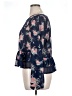 Xhilaration 100% Polyester Blue 3/4 Sleeve Blouse Size XL - photo 5