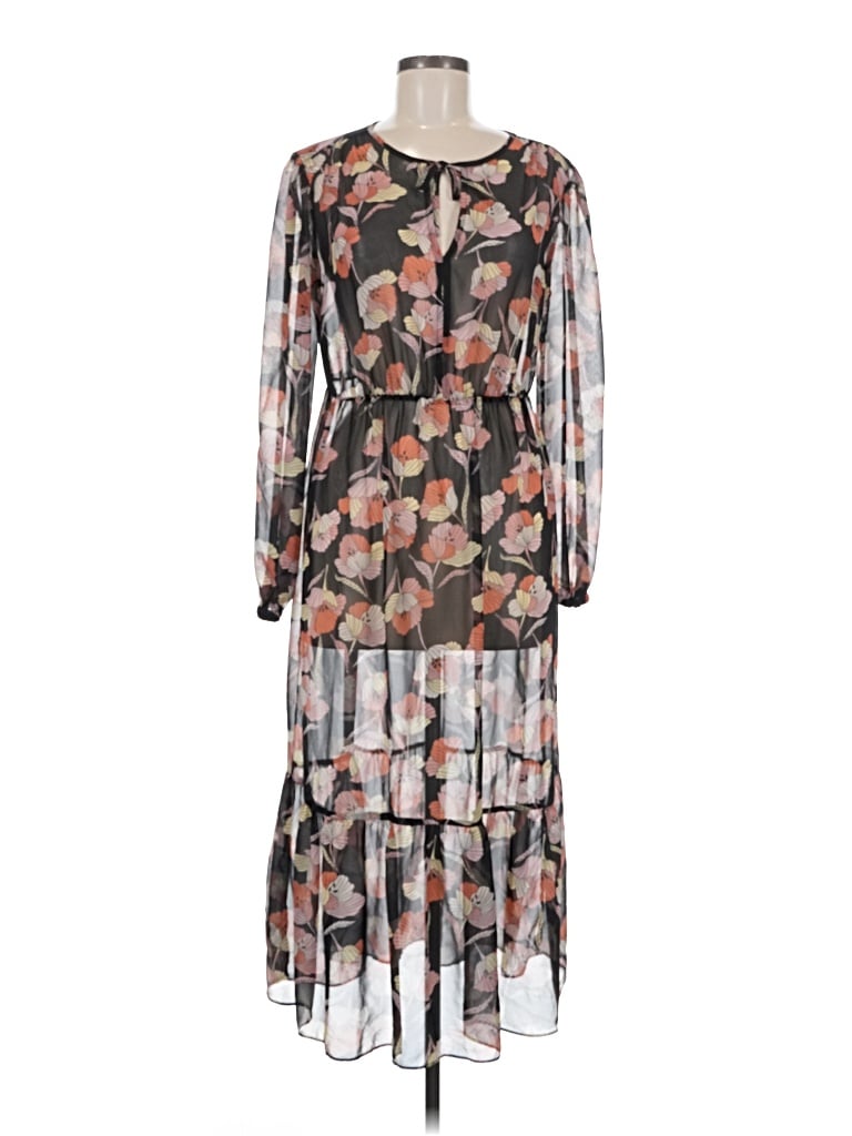 Pre-owned Who What Wear Casual Dress In Brown
