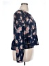 Xhilaration 100% Polyester Blue 3/4 Sleeve Blouse Size XL - photo 4