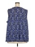 212 Collection 100% Polyester Blue Sleeveless Blouse Size 3X - photo 2