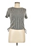 Caution to the Wind Silver Short Sleeve Top Size M - photo 1