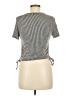 Caution to the Wind Silver Short Sleeve Top Size M - photo 2