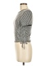 Caution to the Wind Silver Short Sleeve Top Size M - photo 5