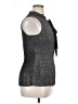 DKNY 100% Polyester Gray Sleeveless Blouse Size XL - photo 4
