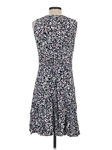 Madewell Button-Front Boatneck Mini Dress in Floral (view 2)