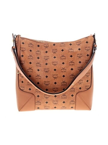 MCM Visetos Coated Canvas Large Klara Hobo (view 1)
