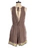 Illa Illa 100% Rayon Graphic Brown Romper Size S - photo 2