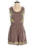Illa Illa 100% Rayon Graphic Brown Romper Size S - photo 1
