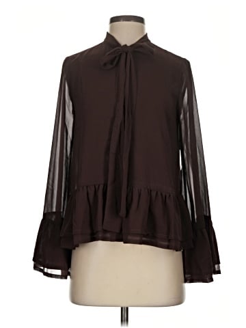 Amanda Uprichard Long Sleeve Blouse (view 1)