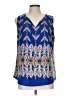 Renee C. 100% Polyester Blue Sleeveless Blouse Size L - photo 1