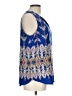 Renee C. 100% Polyester Blue Sleeveless Blouse Size L - photo 4