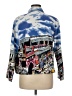 Tantrums 100% Cotton Print Blue Jacket Size M - photo 2