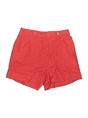 Madewell Clean Button-Tab Shorts in 100% Linen (view 1)