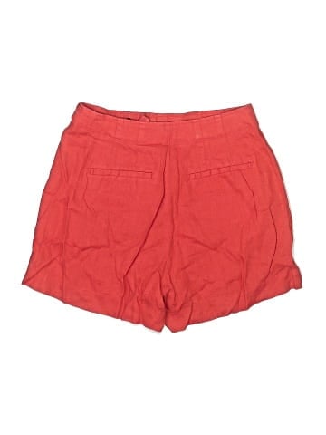 Madewell Clean Button-Tab Shorts in 100% Linen (view 2)