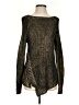 Saks Fifth Avenue Metallic Gold Pullover Sweater Size S - photo 1