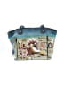 Anuschka 100% Leather Tropical Graphic Blue Leather Tote One size - photo 1