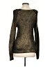 Saks Fifth Avenue Metallic Gold Pullover Sweater Size S - photo 2