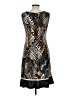 Studio 1 Graphic Brown Casual Dress Size 8 - photo 2