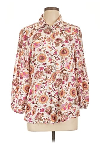 Ninety 3/4 Sleeve Blouse (view 1)