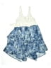 Knit Works 100% Polyester Tie-dye Blue Dress Size 10 - 12 - photo 2