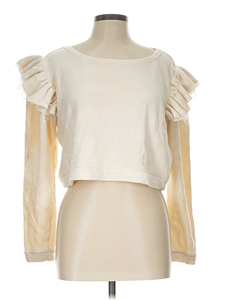 Pre-owned Loveshackfancy Cardigan Sweater In Ivory