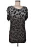 Worthington Animal Print Gray Pullover Sweater Size M - photo 1