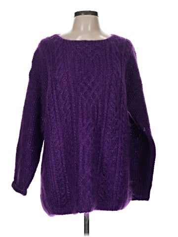 Linda Allard Ellen Tracy Wool Pullover Sweater (view 1)