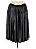 Necessary Objects Metallic Silver Faux Leather Skirt Size L - photo 1