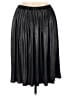 Necessary Objects Metallic Silver Faux Leather Skirt Size L - photo 2