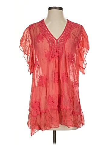 MADE IN ITALY Short Sleeve Blouse (view 1)
