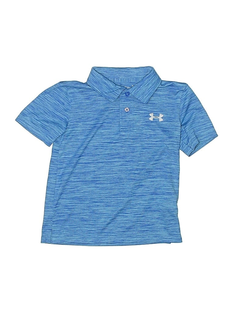 Pre-owned Under Armour Kids' Short Sleeve Polo Shirt In Blue